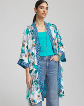Chico's Accessories Island Motif Long Kimono