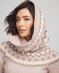 Chico's Accessories Fair Isle Reversible Snood