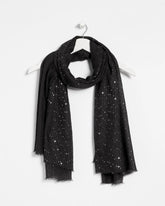 Chico's Accessories Metallic Stripe Oblong Scarf