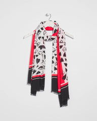 Chico's Accessories Lover Girl Woven Oblong Scarf