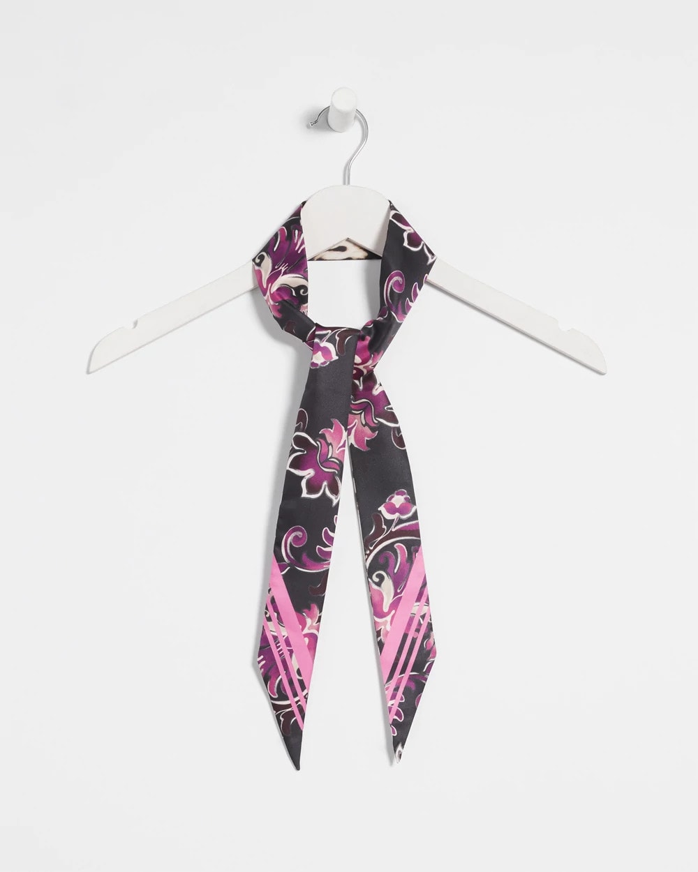 Chico's Accessories Floral Animal Print Skinny Scarf