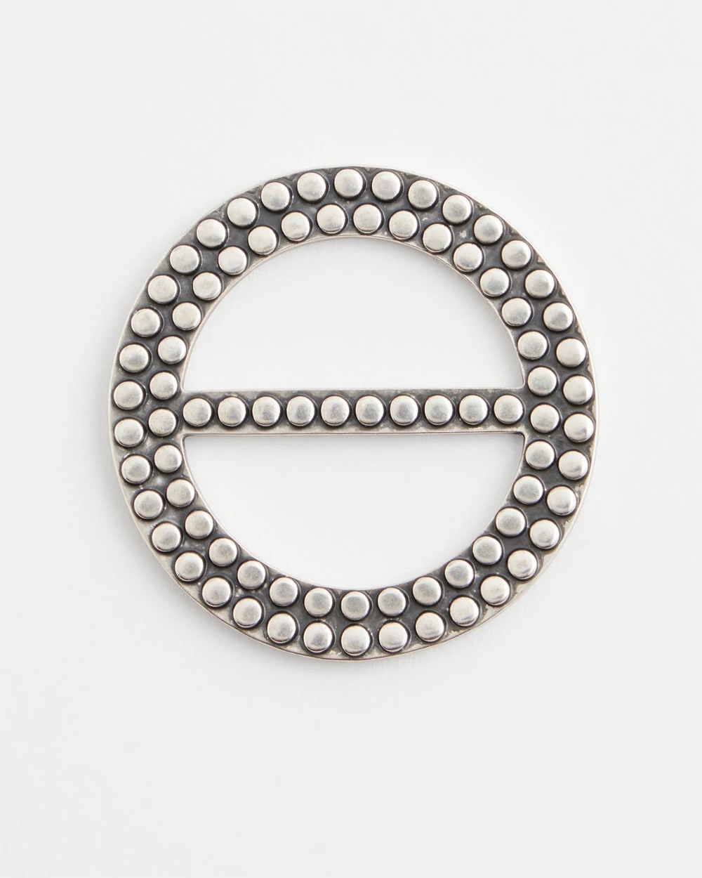 Chico's Accessories Silvertone Scarf Ring