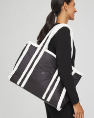 Chico's Accessories Faux Fur Sporty Tote Bag