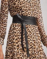 Chico's Accessories Leather Obi Belt