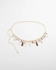 Chico's Accessories Novelty Beaded Chain Belt
