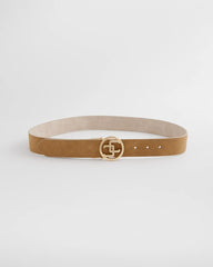 Chico's Accessories Faux Suede Reversible Chico's Logo Trouser Belt