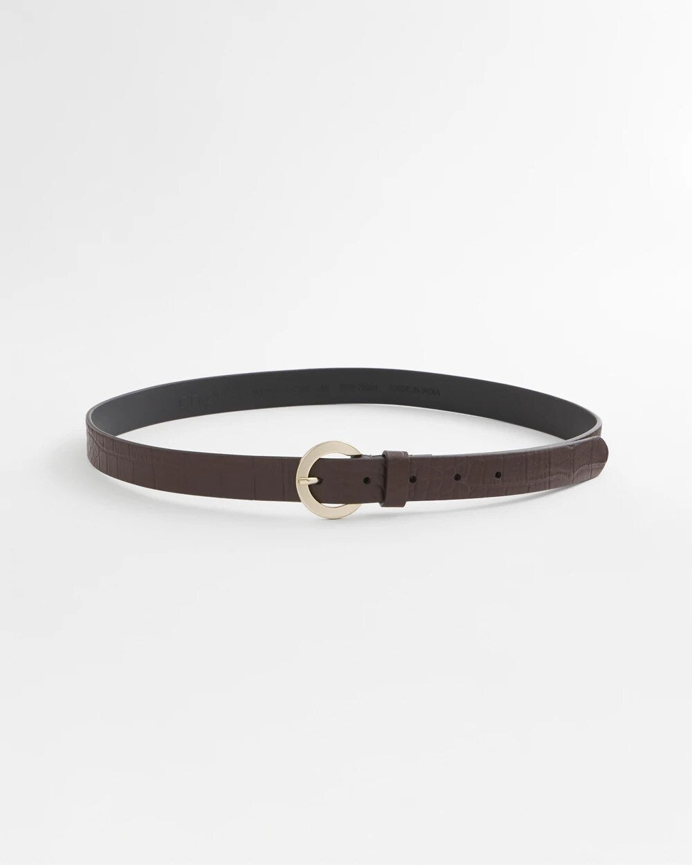 Chico's Accessories Crocodile Motif Trouser Belt