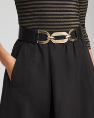 Chico's Accessories Embellished Stretch Trouser Belt
