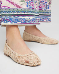 Chico's Accessories Cora Raffia Flats