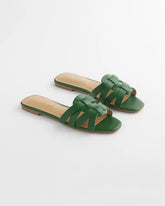 Chico's Accessories Cassidy Cross-Strap Slide Sandals