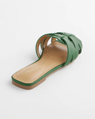 Chico's Accessories Cassidy Cross-Strap Slide Sandals