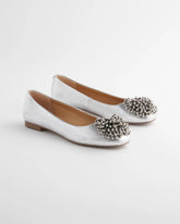 Chico's Accessories Omega Beaded Ballet Flats