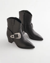 Chico's Accessories Kris Western Buckle Boots