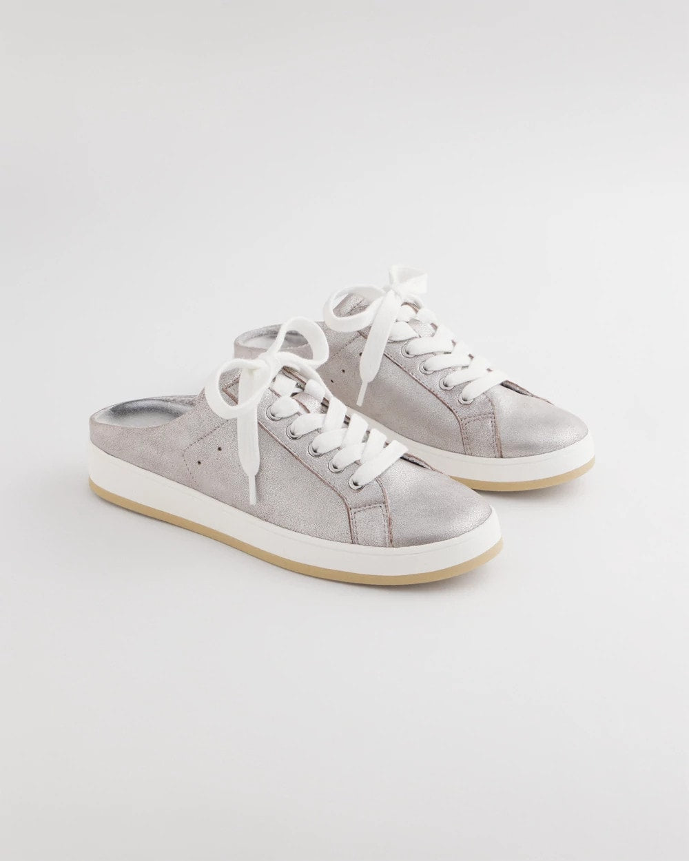 Chico's Accessories Metallic Snap Slip-On Sneakers