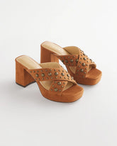 Chico's Accessories Vale Western Suede Block Heels