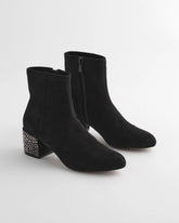 Chico's Accessories Embellished Destiny Art Deco Boot Heels