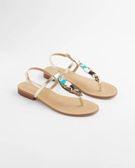 Chico's Accessories Beach Parrot T-Strap Sandals