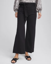 Chico's Petites Petite Belted Twill Utility Cropped Pants