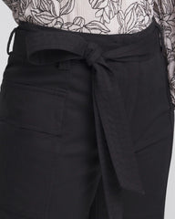 Chico's Petites Petite Belted Twill Utility Cropped Pants