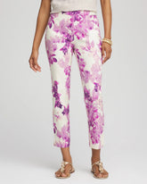 Chico's Petites Petite Floral Brigitte™ Pull-On Slim Cropped Pants