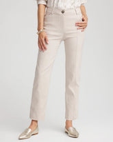 Chico's Petites Petite Bi-Stretch Straight Ankle Pants