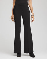Chico's Petites Petite Crepe Flared Trouser Pants