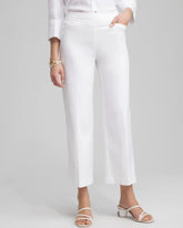 Chico's Petites Petite Brigitte Wide Leg Cropped Pants