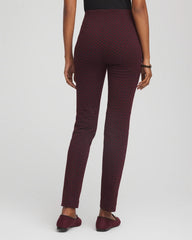 Chico's Petites Petite Circle Jacquard Juliet Slim Ankle Pants