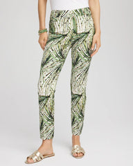 Chico's Petites Petite Brigitte™ Slim Ankle Palm-Print Pants