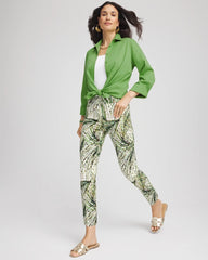 Chico's Petites Petite Brigitte™ Slim Ankle Palm-Print Pants