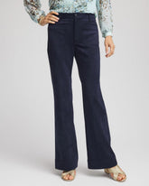 Chico's Petites Petite Faux Suede Bootcut Ankle Pants