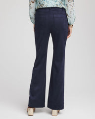 Chico's Petites Petite Faux Suede Bootcut Ankle Pants