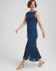 Chico's Petites Travelers™ Petite Chiffon Hem Dress