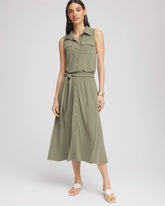 Chico's Petites Petite Travelers™ Knit Sleeveless Shirtdress