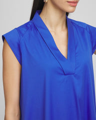 Chico's Petites Petite Popover Poplin Maxi Dress