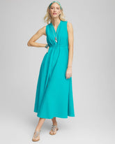 Chico's Petites Petite Sleeveless Gauze Maxi Dress
