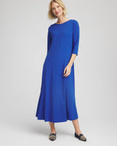 Chico's Petites Petite Seamed Crepe Maxi Dress