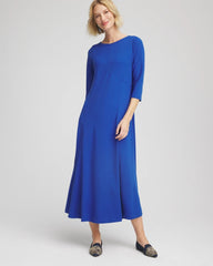Chico's Petites Petite Seamed Crepe Maxi Dress