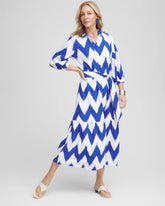 Chico's Petites Petite Chevron Striped Shirtdress