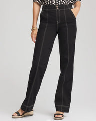 Chico's Petites Petite Pull-On Wide-Leg Jeans