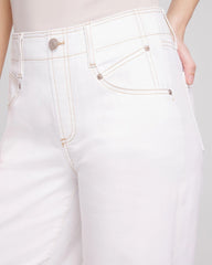 Chico's Petites Petite No Stain Pull-On Wide Leg Cropped Jeans