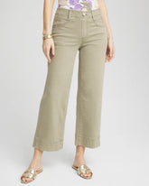 Chico's Petites Petite Pull-On Wide-Leg Cropped Jeans