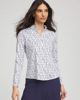 Chico's Collections Zenergy® UPF Rice Ruffle Top
