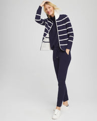 Chico's Collections Zenergy® Luxe Reversible Stripe Cardigan