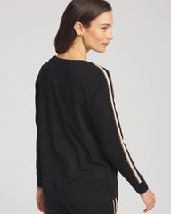 Chico's Collections Zenergy® Lattice-Trim Pullover Top