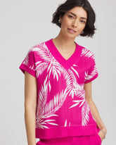 Chico's Collections Zenergy® Tropical Gauze Top
