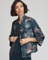 Chico's Collections Travelers™ Collection Crystal Crushed Reversible Jacket