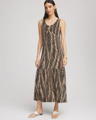 Chico's Collections Travelers™ Palm-Frond-Motif Dress