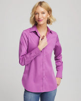 Chico's Collections No Iron™ Stretch-Sateen Shirt