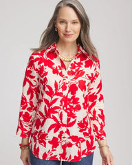 Chico's Collections No Iron™ Floral Linen Shirt